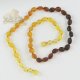 Rainbow Baltic amber necklace for adults